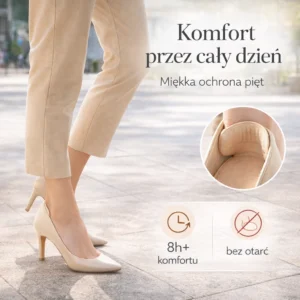 ochraniacze na pięty do butów, wkładki gąbkowe (wstępnie do zmiany)